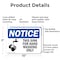 Signmission This Sink For Hand Washing Only With Symbol, 10 in W x Rectangle, Aluminum OS-2PACK-NS-A-710-L-16705 - alternate 2